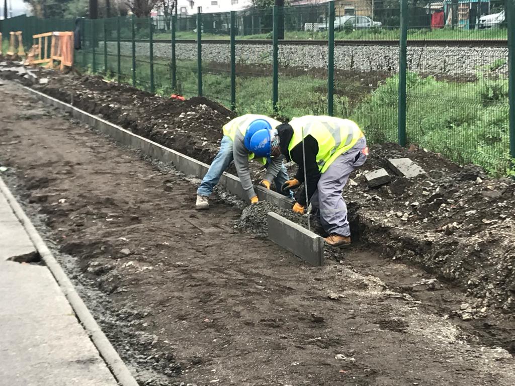Minvu supervisa construcción de anhelada ciclovía en el sector Alemparte de Hualpén