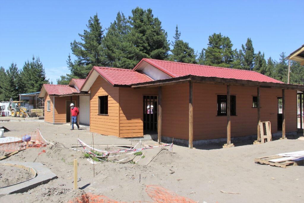 40 por ciento de avance presenta inédito conjunto habitacional Llanos de Quilacoya en Hualqui