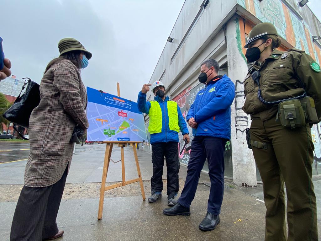 Minvu destaca colaboración de conductores ante cambios en el tránsito del sector Plaza Acevedo