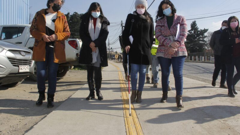 A fin de año San Pedro de la Paz tendrás más de 3 kilómetros de aceras con nuevo estándar