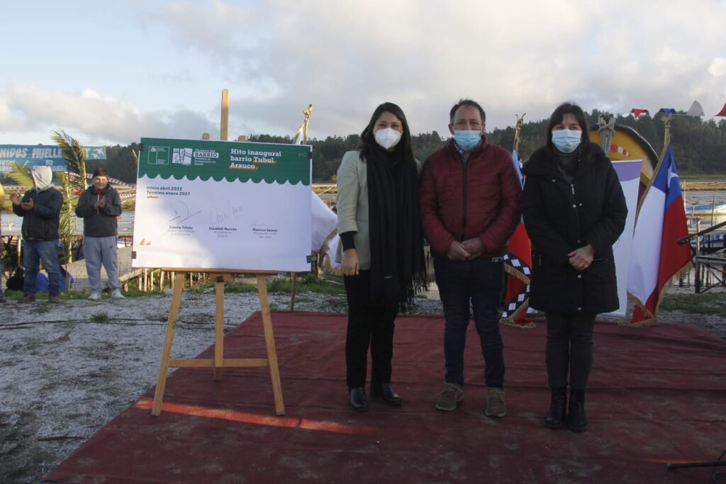 Minvu inaugura intervención urbana y social en caleta Tubul de Arauco