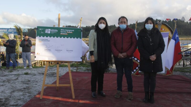Minvu inaugura intervención urbana y social en caleta Tubul de Arauco
