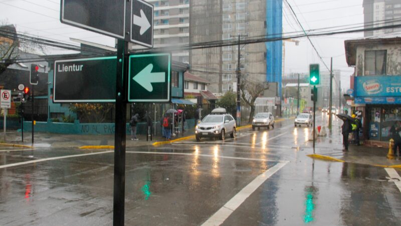 Maipú y Freire cambiaron de sentido entre Collao y Lientur