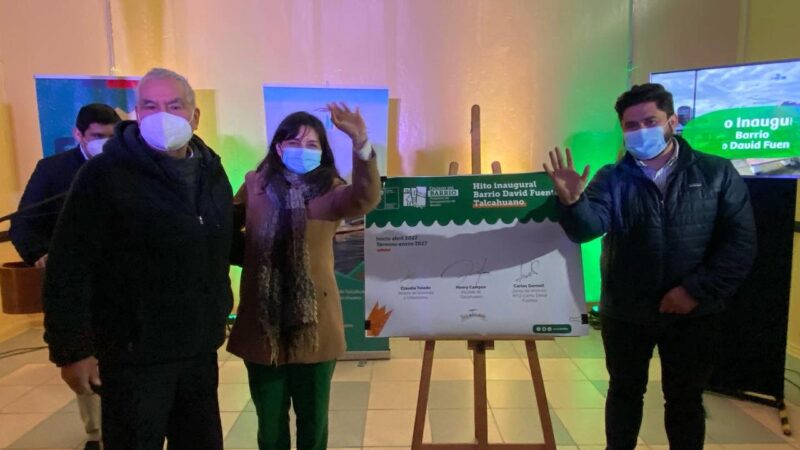 Cerca de 600 familias celebran intervención urbano social en cerro David Fuentes de Talcahuano