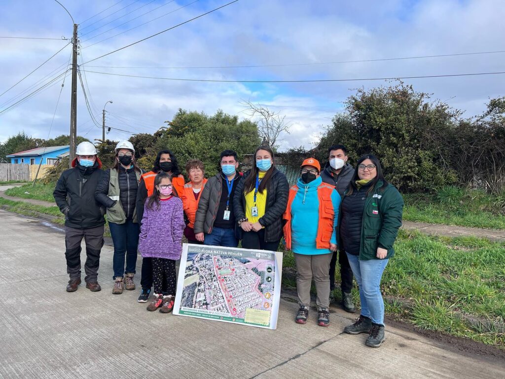 Familias de Flora Nativa en Lebu definen primera obra urbana y social