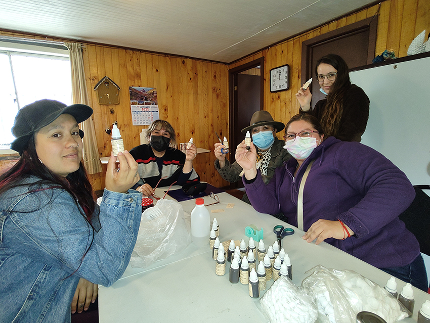Familias de Remodelación Paicaví se certifican en elaboración de productos con plantas medicinales
