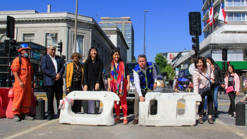 Centro de Concepción ya tiene nuevas aceras inauguradas por la subsecretaria de Vivienda
