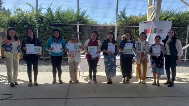 Mujeres de Cañete se certifican en deshidratado de frutas, reciclaje textil y conservas