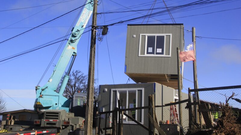 Minvu instala primera vivienda industrializada en el marco de la reconstrucción