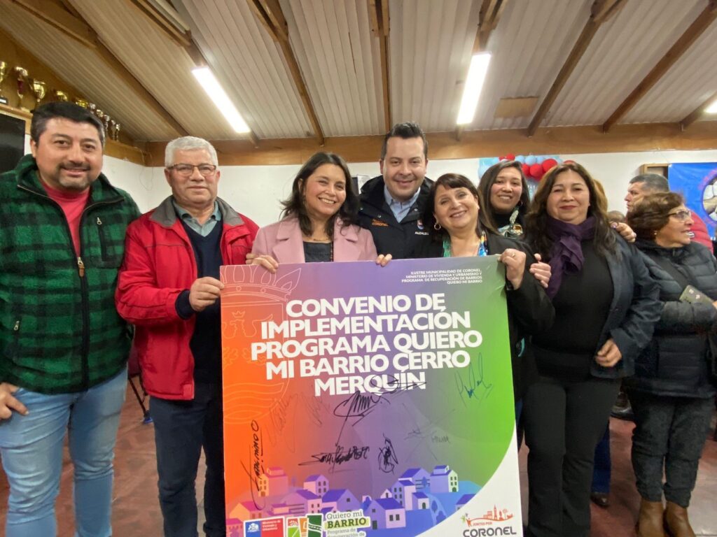 550 familias serán beneficiadas con mejoramientos en cerro Merquín de Coronel