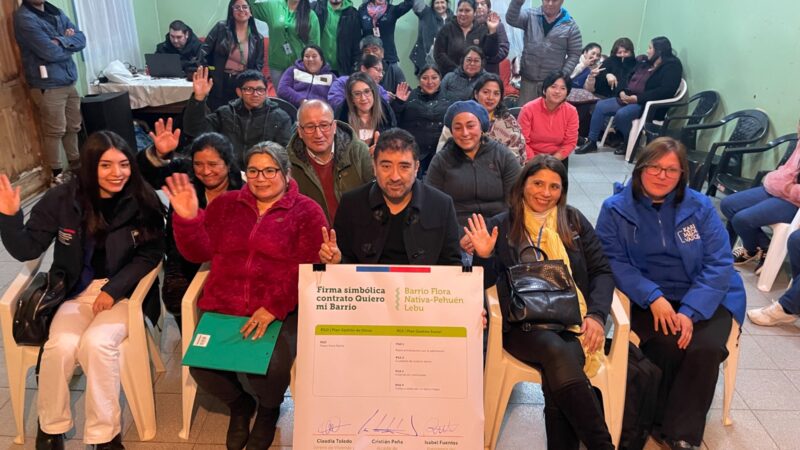 Minvu compromete mejoramiento de luminarias y paseo peatonal para familias de Lebu