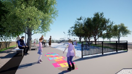 Quiero mi Barrio culmina intervención en Los Álamos con primera piedra de Paseo Nativo