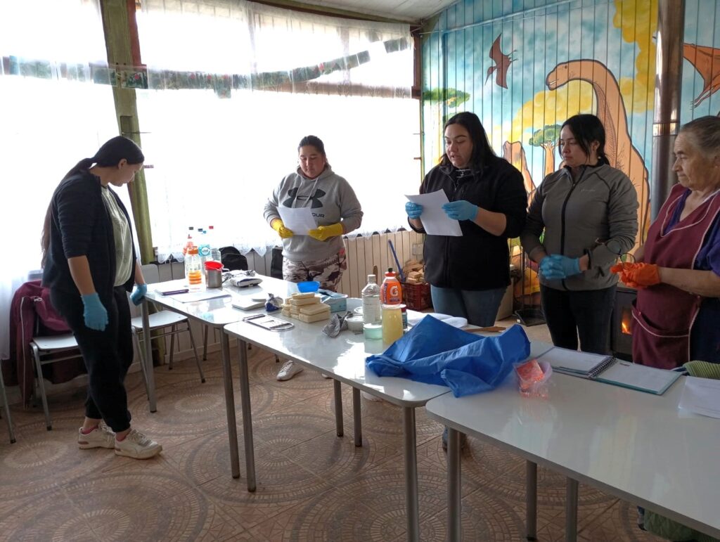 Familias de Curanilahue buscan emprender con taller de eco detergentes