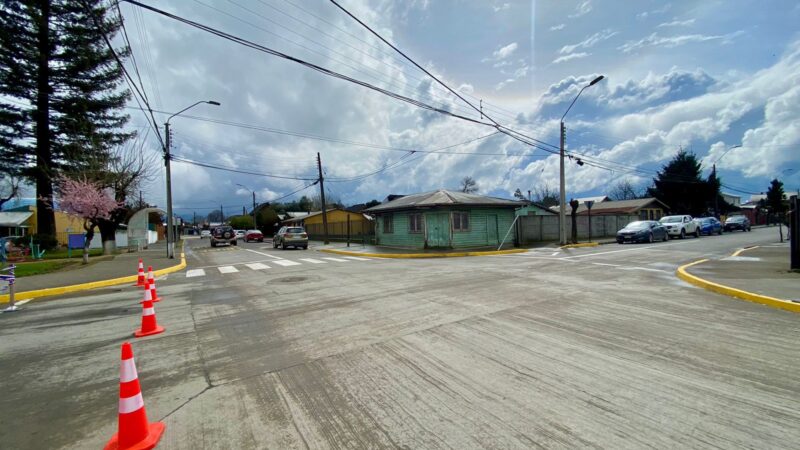 Minvu pavimenta importantes vías en Santa Juana con una inversión de 600 millones de pesos