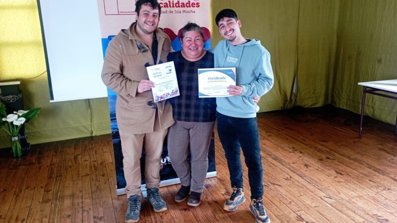 Pymes de Isla Mocha acceden a Escuela gratuita de Emprendimiento