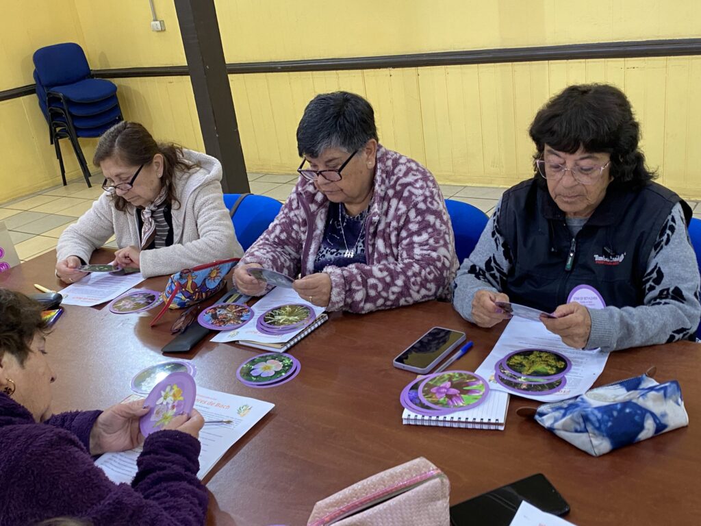 Mujeres del Cerro David Fuentes se capacitan en terapia con Flores de Bach para fortalecer el autocuidado emocional