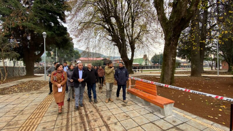 Contulmo avanza en la transformación de su corazón urbano: Proyecto de Mejoramiento de Plaza de Armas alcanza importante progreso