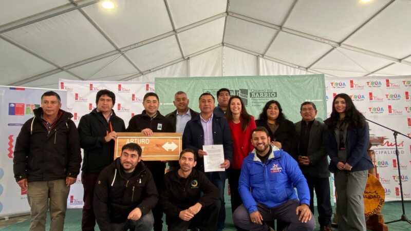 Minvu inicia obras de reposición de señaléticas y demarcaciones peatonales que mejorarán seguridad vial en Tirúa