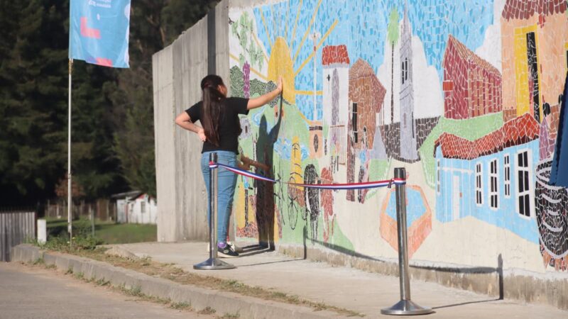 Rere celebra su historia con un mural patrimonial creado por la comunidad y el programa para Pequeñas Localidades