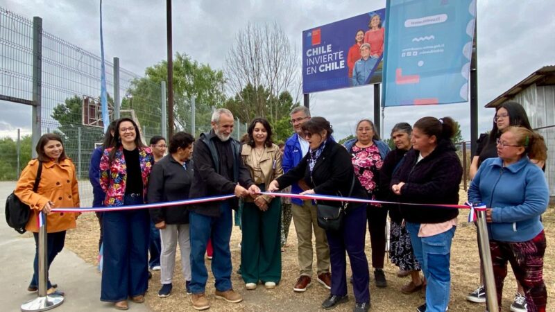 Santa Juana avanza en seguridad comunitaria con inauguración de nuevo sistema de iluminación en Rayenantu