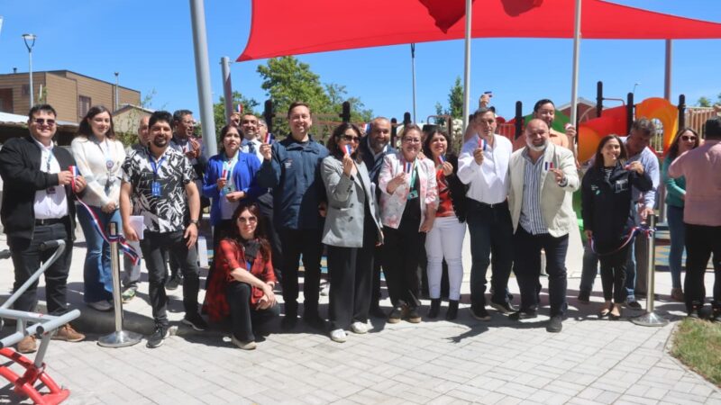Nueva área verde en Nacimiento mejora accesibilidad, seguridad y vida comunitaria