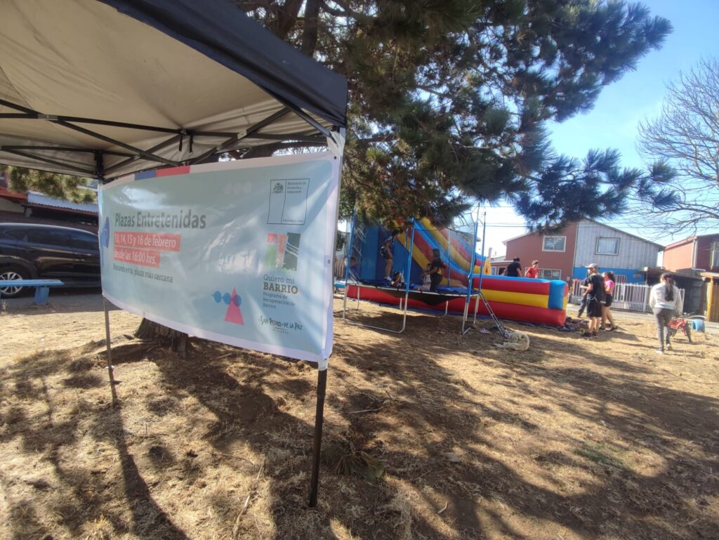 Plaza Entretenida del Quiero Mi Barrio se toma las tardes en Villa San Pedro Evangelista