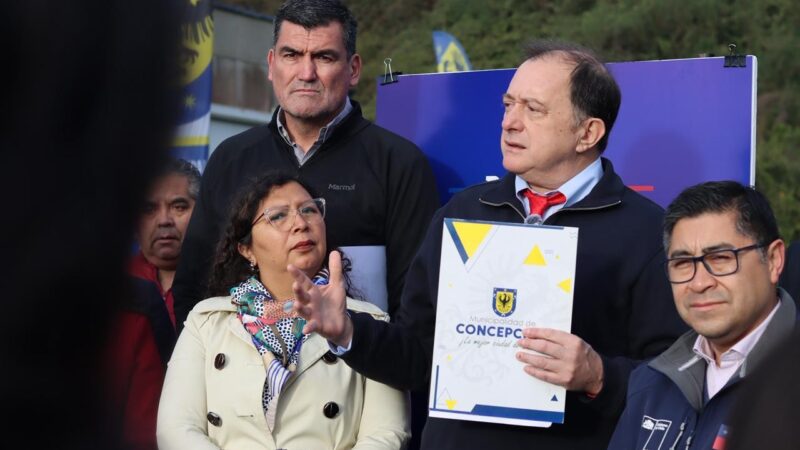 Ministro Ivan Poduje anuncia recuperación de sitio eriazo en Concepción para construir un polideportivo y un futuro proyecto habitacional